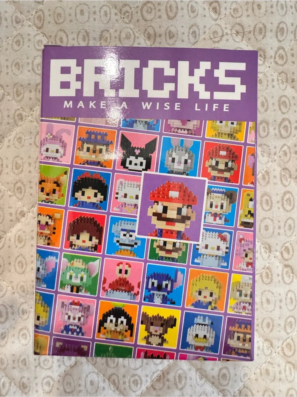 BRICKS Super Mario Bros Building blocks Set - Red, Blue, Purple 162 pieces
